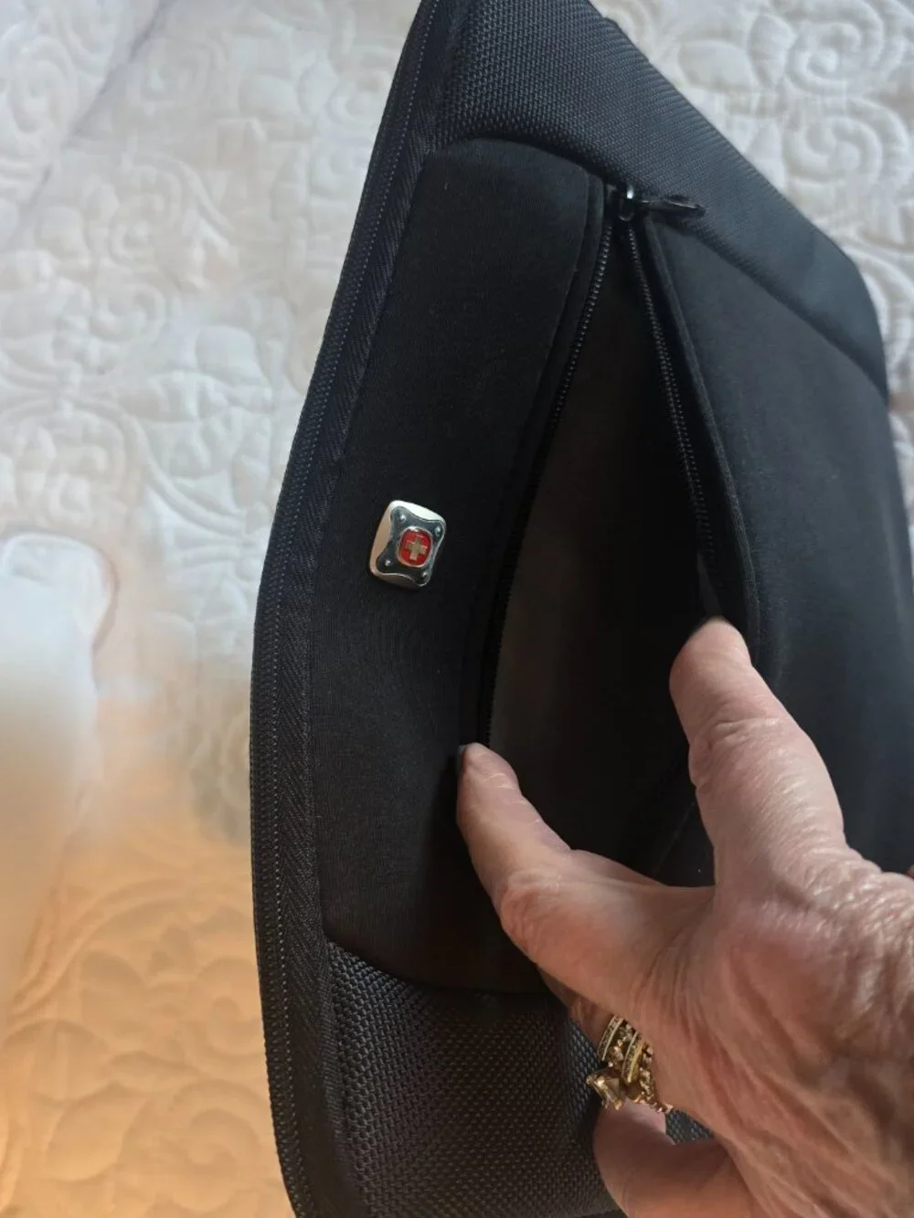 SwissGear Black Tablet/iPad Sleeve Case w/ Zip Pocket